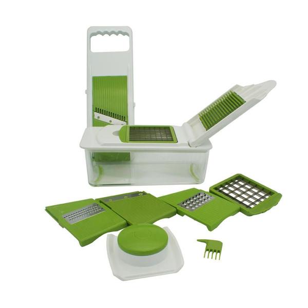 How do ergonomic designs in vegetable slicers contribute to reducing fatigue and improving efficiency for kitchen staff?